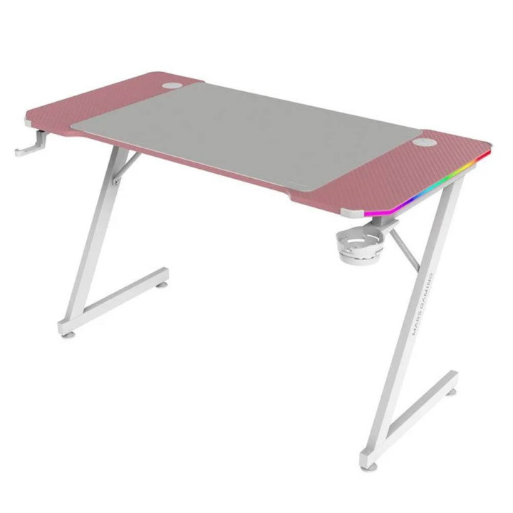 Secretária Gaming Mars Gaming MGD-X120RGB (120x60cm) ARGB Rosa