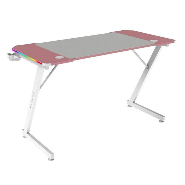 Secretária Gaming Mars Gaming MGD-X120RGB (120x60cm) ARGB Rosa