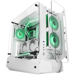 Caixa ATX Mars Gaming MC-EDGE RGB Tempered Glass Branca