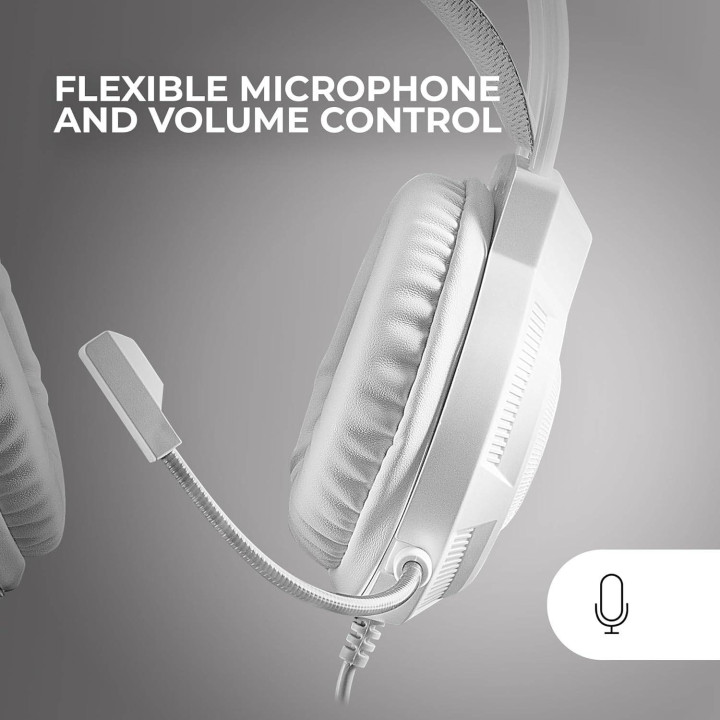 Headset Mars Gaming MH124 FRGB Branco