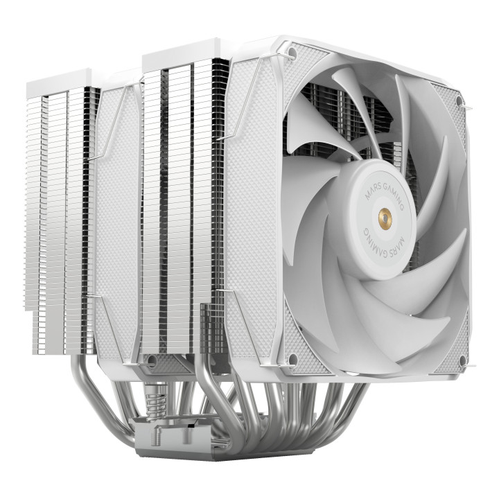Mars Gaming MCPU-XU9W Processador Arrefecimento a ar 12 cm Branco 1 unidade(s)