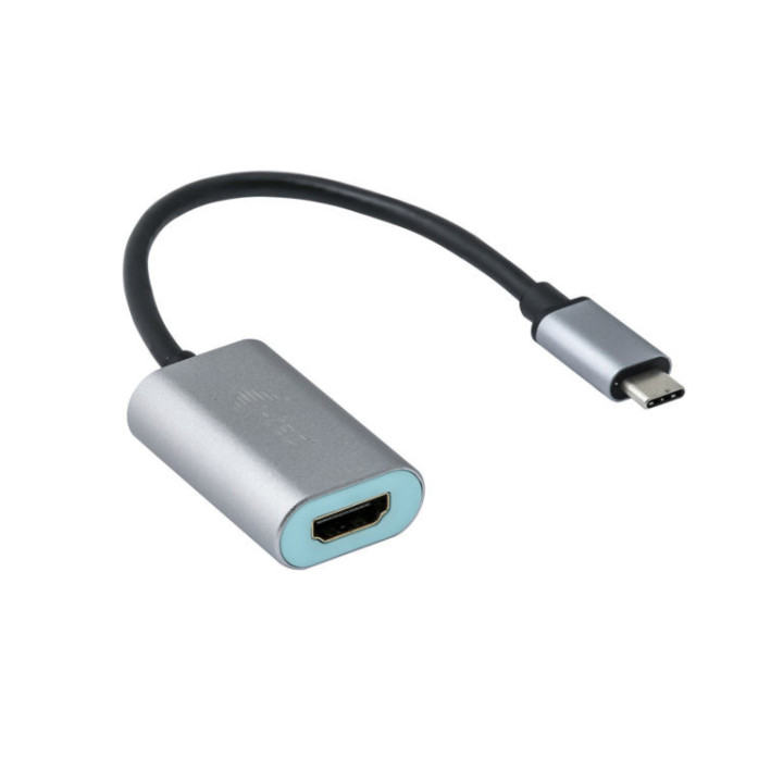 i-tec Metal C31METALHDMI60HZ adaptador de cabo de vídeo 0,15 m USB Type-C HDMI Cinzento, Turquesa