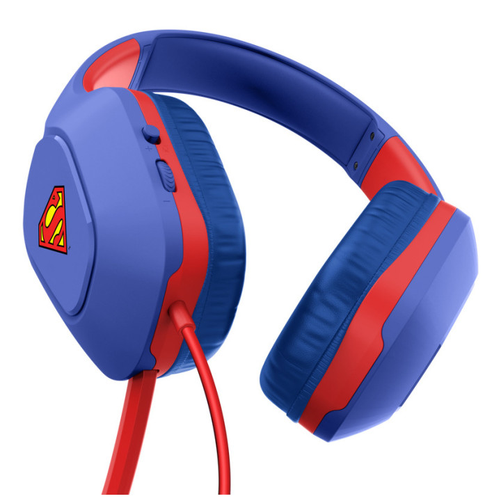 Trust GXT 415SM Zirox Auscultadores Com fios Fita de cabeça Jogos Azul, Vermelho