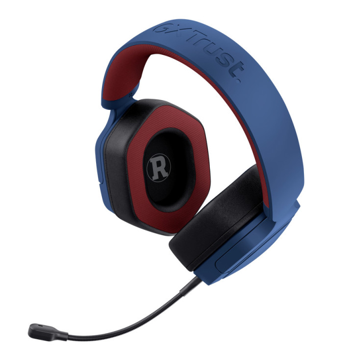 Headset Gaming Trust GXT492SM Carus Azul, Vermelho