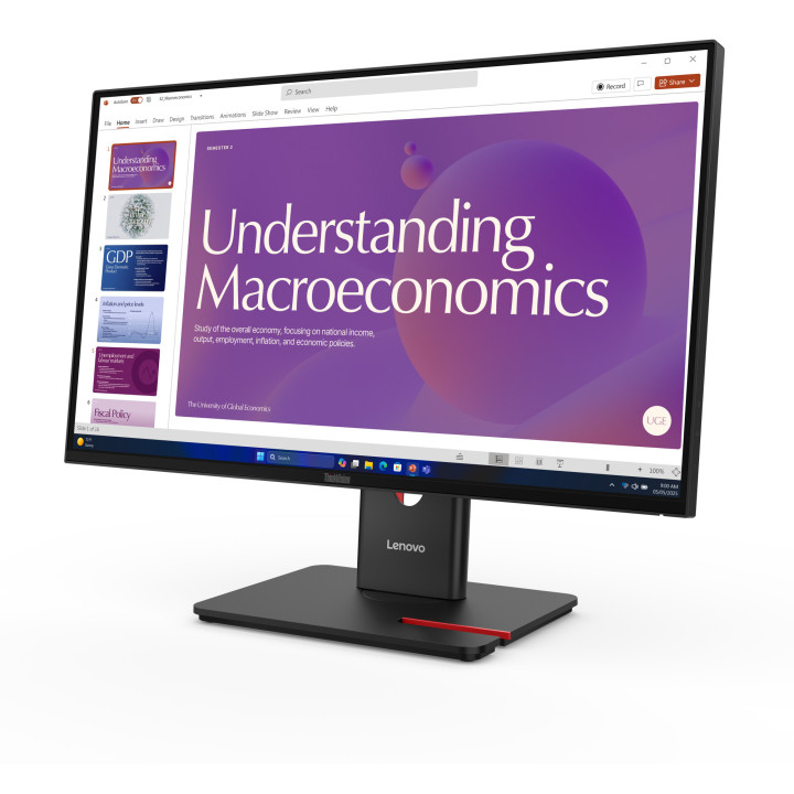 Lenovo ThinkVision T24D-40 LED display 60,5 cm (23.8") 1920 x 1080 pixels Full HD LCD Preto