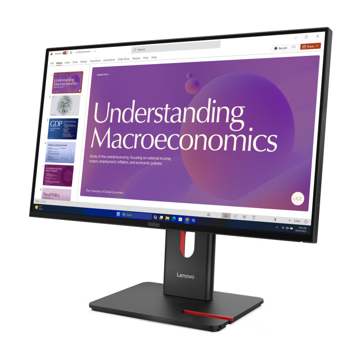 Lenovo ThinkVision T24D-40 LED display 60,5 cm (23.8") 1920 x 1080 pixels Full HD LCD Preto