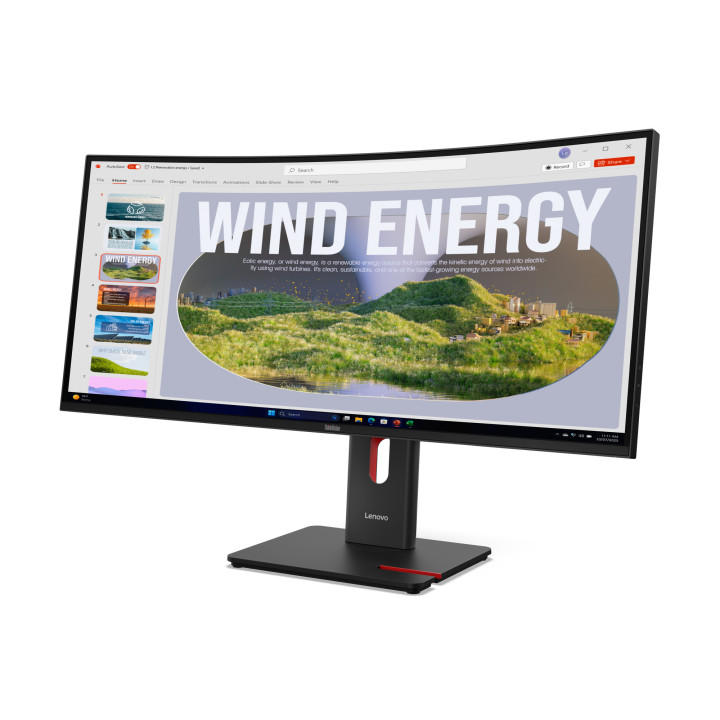 Lenovo ThinkVision T34WD-40 LED display 86,4 cm (34") 3440 x 1440 pixels Wide Quad HD Preto