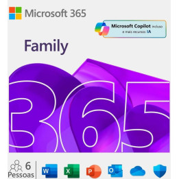 MICROSOFT M365 Family Portuguese EuroZone Subscr 1YR Medialess FY25H2