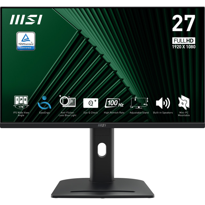 MSI PRO MP275PG monitor de ecrã 68,6 cm (27") 1920 x 1080 pixels Full HD LCD Preto