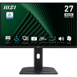 MSI Pro MP275QPG monitor de ecrã 68,6 cm (27") 2560 x 1440 pixels Wide Quad HD LCD Preto