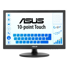 ASUS Touch VT169HE monitor de ecrã 39,6 cm (15.6") 1920 x 1080 pixels Full HD LED Ecrã táctil Tampo de mesa Preto