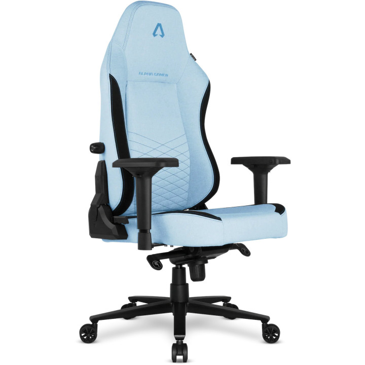 Cadeira Gaming ALPHA GAMER Alegra Fabric Blue/Black V2