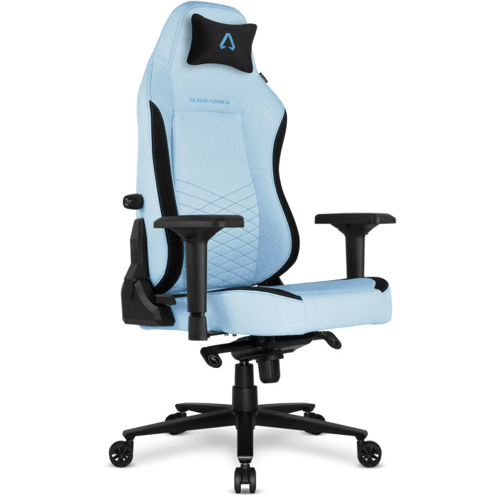 Cadeira Gaming ALPHA GAMER Alegra Fabric Blue/Black V2