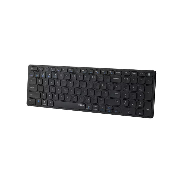 Teclado Rapoo E9700M RF Wireless + Bluetooth QWERTY PT Preto