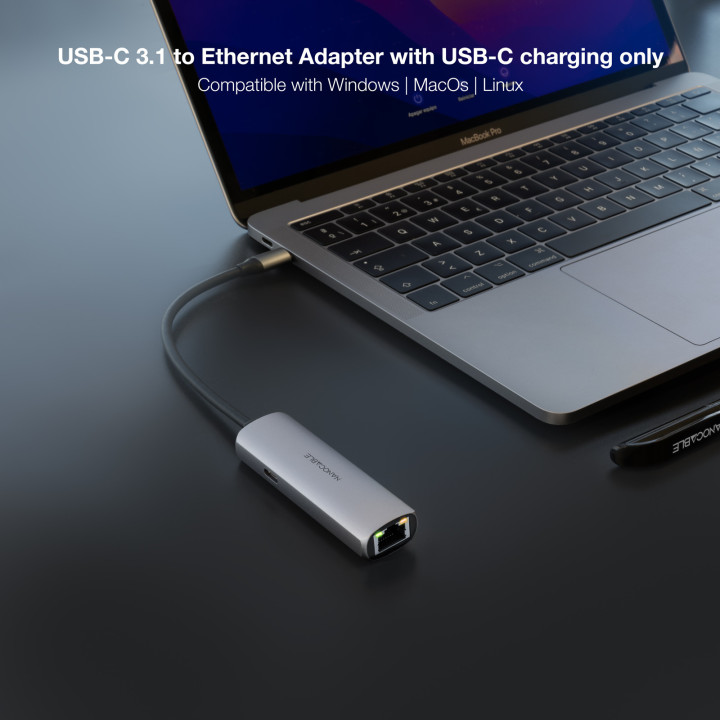 Nanocable 10.16.4603 base & duplicador de portas Com fios USB 3.2 Gen 1 (3.1 Gen 1) Type-C Cinzento