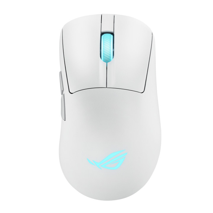 ASUS ROG Keris II Origin WHT rato Jogos Mão direita RF Wireless + Bluetooth + USB Type-A Ótico 42000 DPI