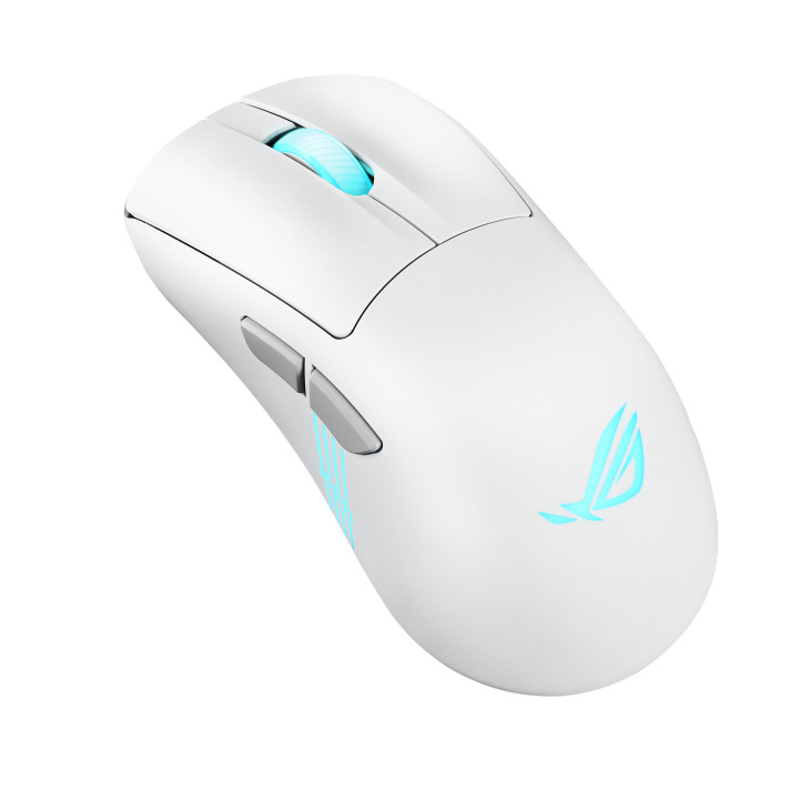 ASUS ROG Keris II Origin WHT rato Jogos Mão direita RF Wireless + Bluetooth + USB Type-A Ótico 42000 DPI