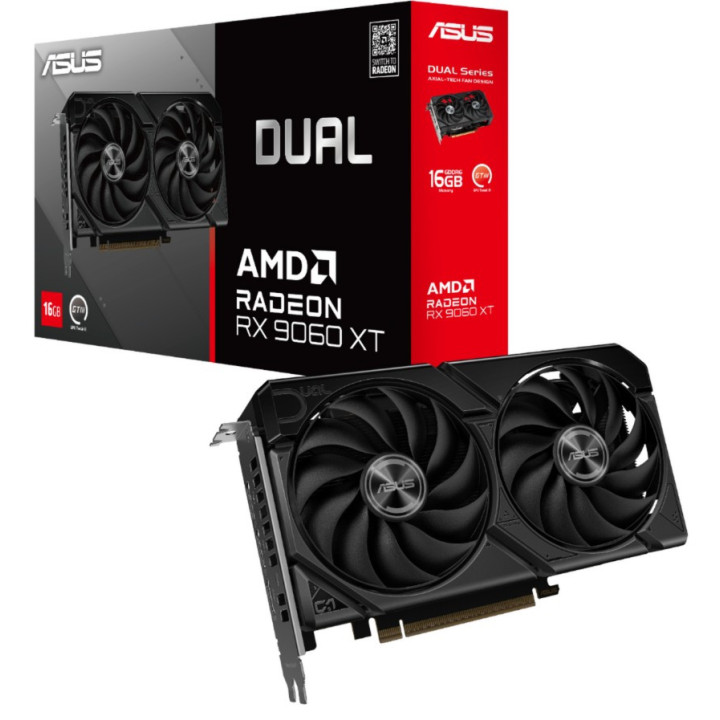 Gráfica ASUS Dual-RX9060XT-16G AMD Radeon RX 9060 XT 16 GB GDDR6