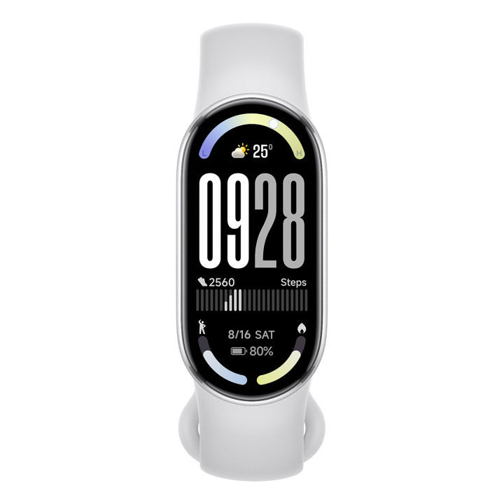 Xiaomi Smart Band 10 Silver AMOLED Rastreador de atividade para pulso 4,37 cm (1.72") Prateado
