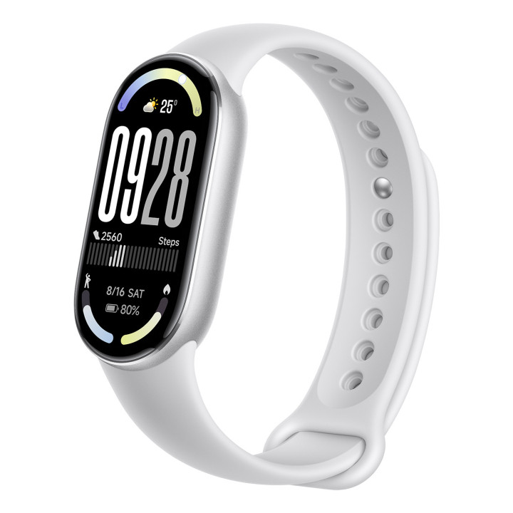 Xiaomi Smart Band 10 Silver AMOLED Rastreador de atividade para pulso 4,37 cm (1.72") Prateado