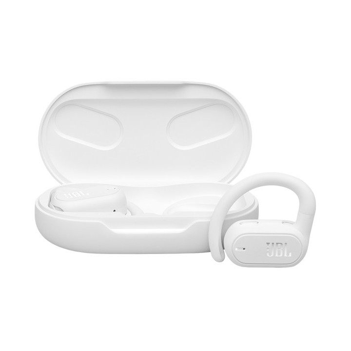 JBL Soundgear Sense Auscultadores True Wireless Stereo (TWS) Gancho de orelha Chamadas Música USB Type-C Bluetooth Branco
