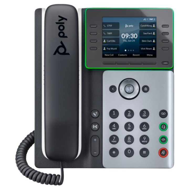 Telefone IP Poly Edge E350 com PoE