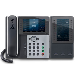 Telefone IP Poly Edge E550 com PoE