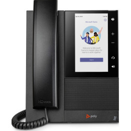 Telefone Multimédia Empresarial Poly CCX 505 para Microsoft Teams com PoE