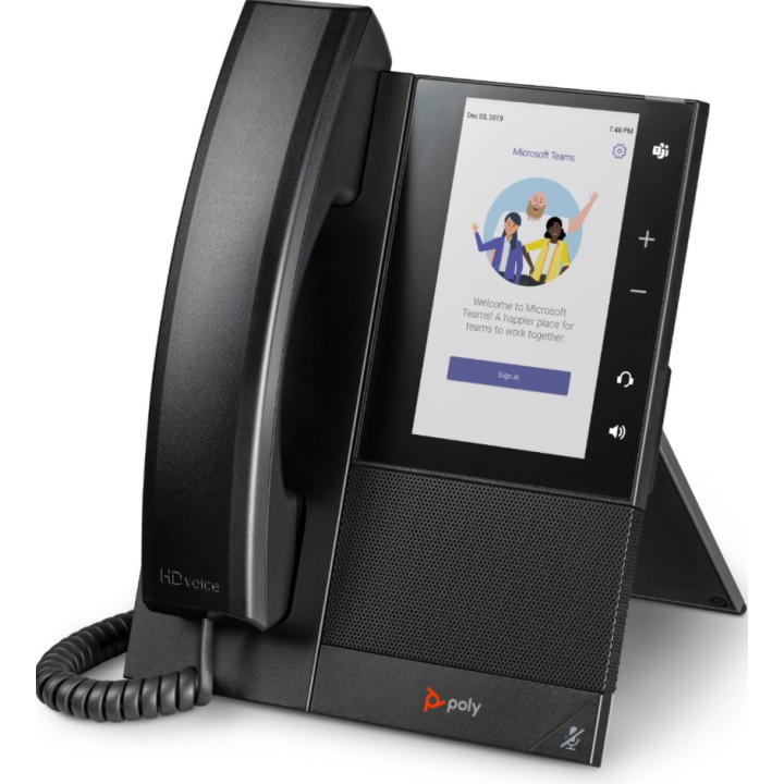 Telefone Multimédia Empresarial Poly CCX 505 para Microsoft Teams com PoE