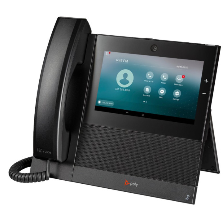 Telefone Multimédia Empresarial Poly CCX 700 com Open SIP e PoE