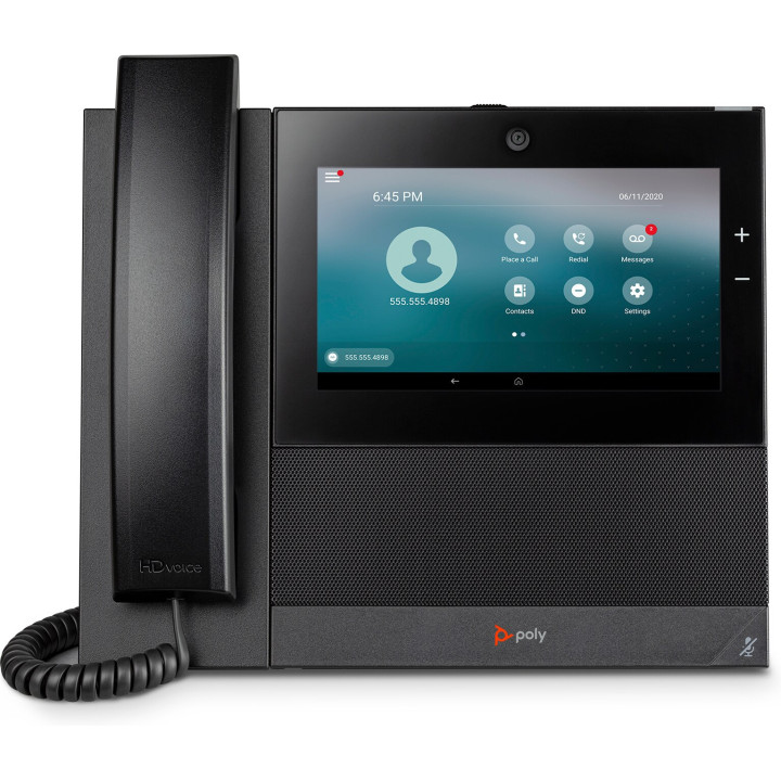 Telefone Multimédia Empresarial Poly CCX 700 com Open SIP e PoE