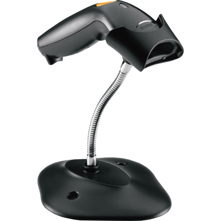 Leitor de código de barras portátil Laser Zebra LS1203 1D USB Preto