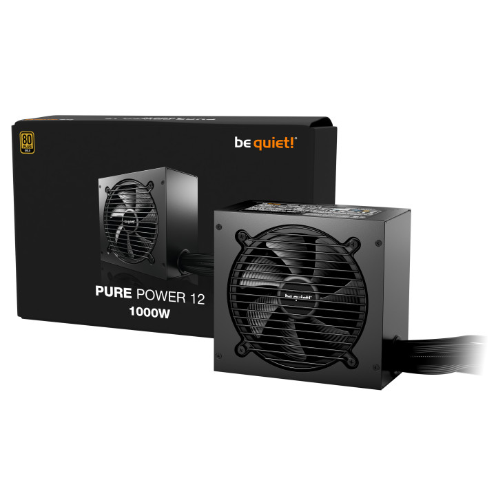 Fonte be quiet! PURE POWER 12 1000W ATX 80 PLUS Gold Preta