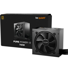 Fonte be quiet! PURE POWER 12 750W ATX3.1  80 PLUS Gold Preta