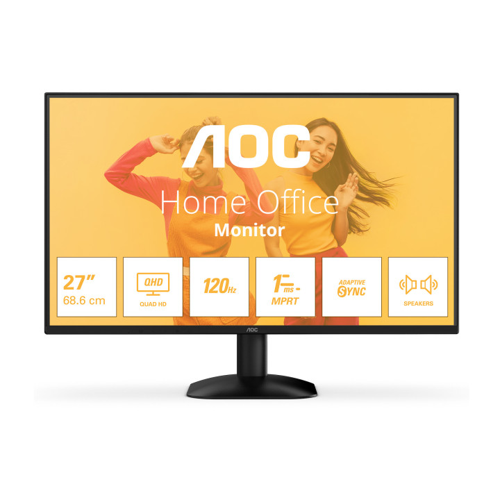 AOC B3 Q27B35S3 monitor de ecrã 68,6 cm (27") 2560 x 1440 pixels Quad HD LED Preto