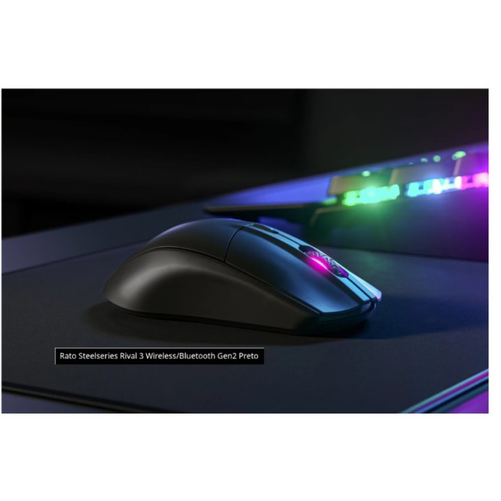 Rato Steelseries Rival 3 Wireless/Bluetooth Gen2 Preto