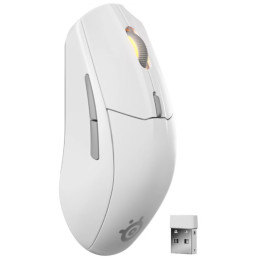 Rato Steelseries Rival 3 Wireless/Bluetooth Gen2 Branco