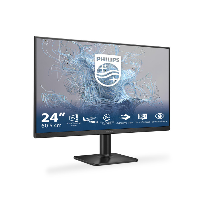 Philips 1000 series 24E2N1110 00 monitor de ecrã 60,5 cm (23.8") 1920 x 1080 pixels Full HD LCD Preto