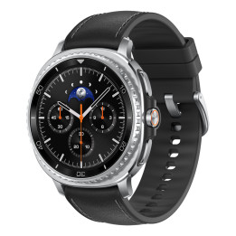 Samsung Galaxy Watch 8 Classic 3,3 cm (1.3") AMOLED 46 mm Digital 438 x 438 pixels Ecrã táctil 4G Prateado Wi-Fi GPS