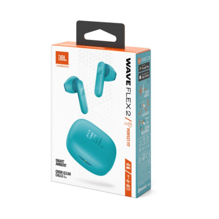 Earbuds JBL Wave Flex 2 Intra-auditivo Chamadas/Música Bluetooth Azul