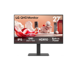 LG 27BA45QB-B monitor de ecrã 68,6 cm (27") 2560 x 1440 pixels Quad HD LCD Preto