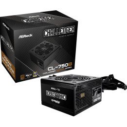 Asrock Challenger CL-750B fonte de alimentação 750 W 20+4 pin ATX ATX Preto