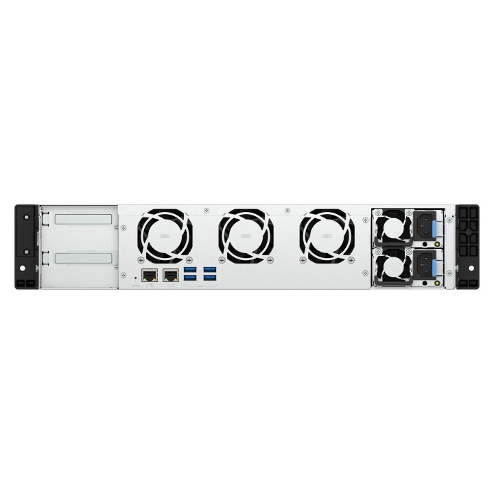 QNAP TS-855EU-RP NAS Rack (2U) Intel Atom® C5125 8 GB DDR4 0 TB QuTS hero Preto