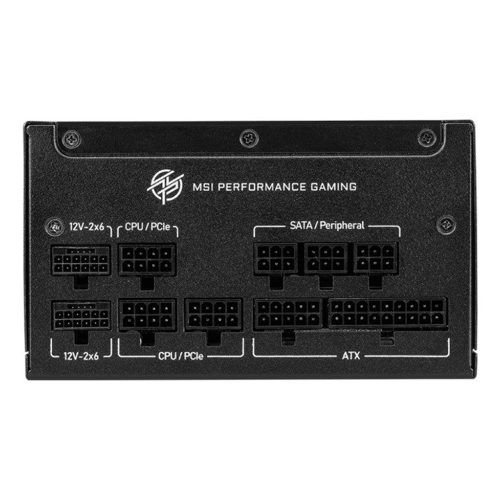 MSI MPG A1250GS PCIE5 fonte de alimentação 1250 W 20+4 pin ATX ATX Preto