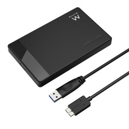 Ewent EW7049 Caixa para Discos Rígidos Compartimento HDD SSD Preto 2.5"
