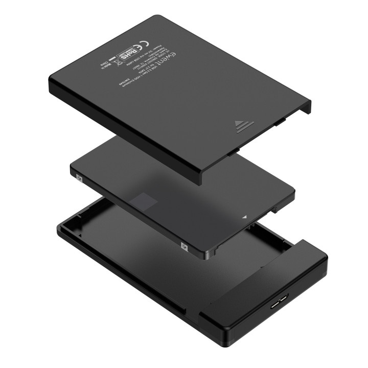 Ewent EW7049 Caixa para Discos Rígidos Compartimento HDD SSD Preto 2.5"