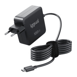 iggual PD 100W Universal Preto AC Carregamento rápido Interior