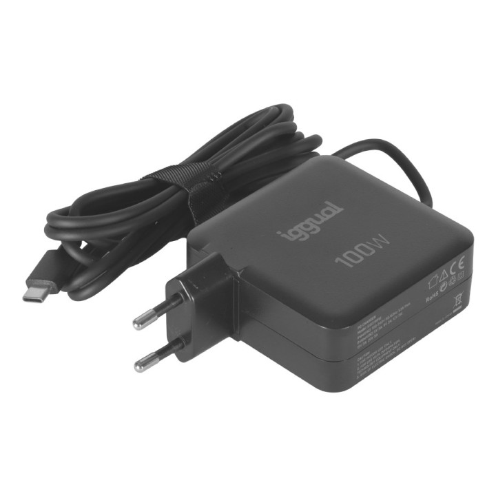 iggual PD 100W Universal Preto AC Carregamento rápido Interior