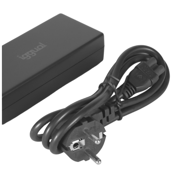 Carregador iggual CUA-5T-120W Universal Automático Preto