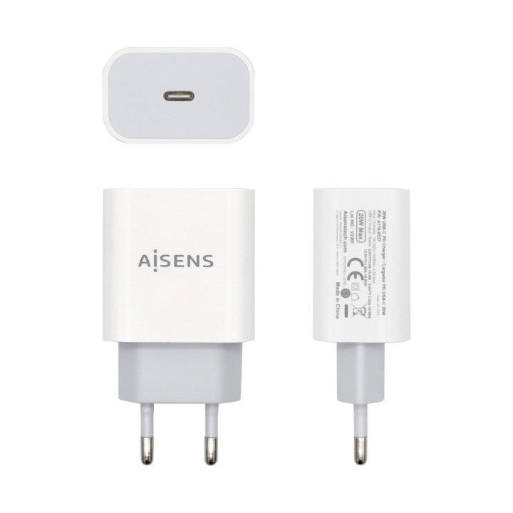 AISENS A110-0537 carregador de dispositivos móveis Câmara de filmar digital, Câmara digital, Telemóvel, Smartphone, Tablet